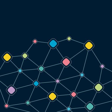 Arka plan düzeni sosyal ağ