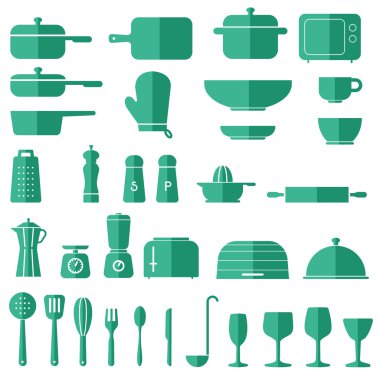 Mutfak Icon Set - vektör grafikleri