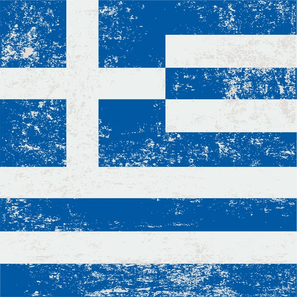 Grecia bandera — Archivo Imágenes Vectoriales