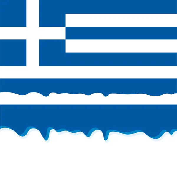 Yunanistan bayrağı — Stok Vektör