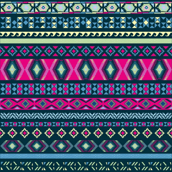 Patrón inconsútil étnica tribal — Vector de stock