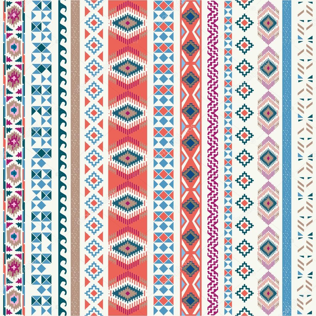 Seamless pattern tribal ethnic  Stock Vector  alvaroc 
