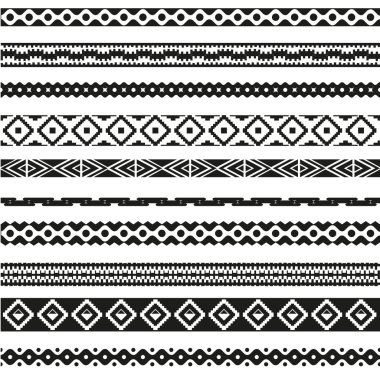 Seamless modeli. Vektör çizim aşiret tasarım için. Etnik motifi.