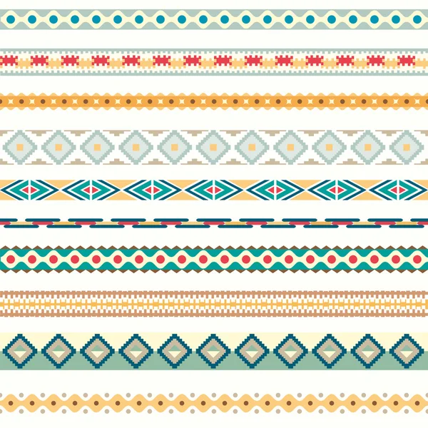 Seamless mönster. Vektor illustration för tribal design. Etniska motiv. — Stock vektor