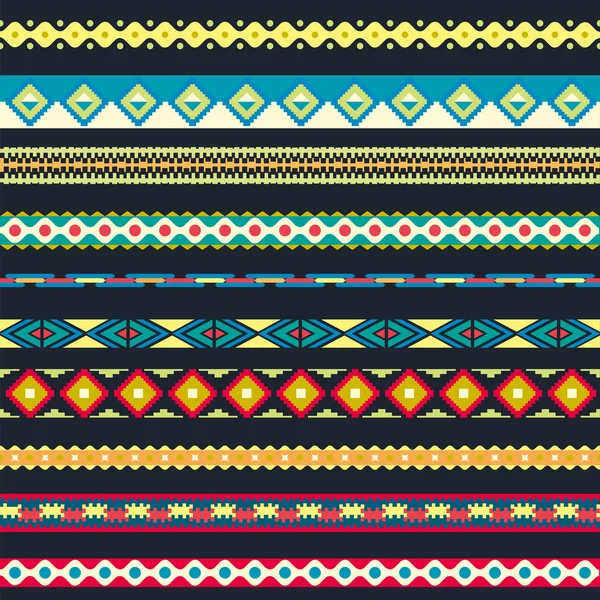 Naadloze patroon. Vectorillustratie voor tribal design. Etnische motief. — Stockvector