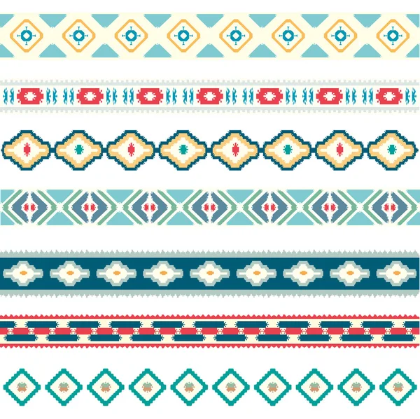 Nahtloses Muster. Vektorillustration für Stammesdesign. Ethnisches Motiv. — Stockvektor