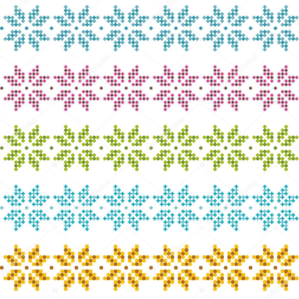 A set geometric designs . Vector illustration.