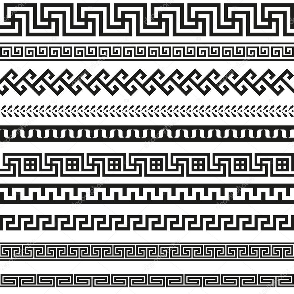 Old greek border designs — Stock Vector © alvaroc #82473048