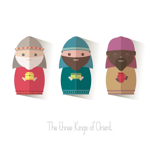 Les trois rois d'Orient sages — Image vectorielle