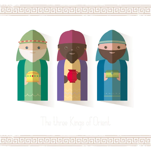 Трьох царів Сходу wisemen — стоковий вектор