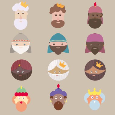 Orient wisemen üç kralları