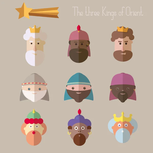 Трьох царів Сходу wisemen — стоковий вектор