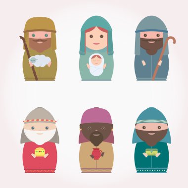 Vektör İsa'nın Doğuşu