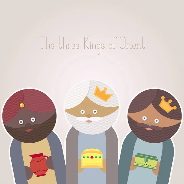 Die drei Könige der orientalischen Weisen — Stockvektor