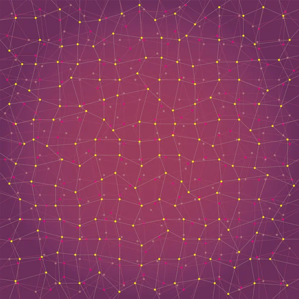 Abstrakt bakgrund, geometri, linjer och punkter — Stockový vektor