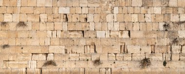 Batı duvarı, Kotel Ağlama Duvarı, kutsal yer. İnsan yok. Tapınak Dağı, Kudüs, İsrail.