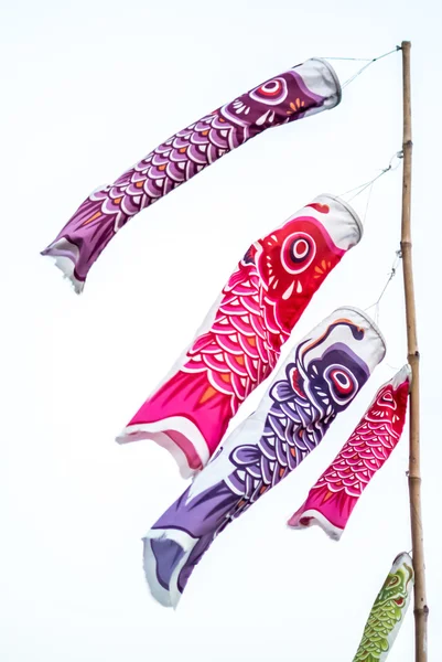 Flaggenkarpfen im japanischen Stil — Stockfoto