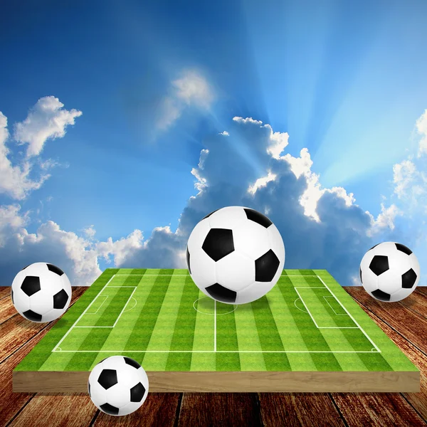 Voetbal spel tactiek concept — Stockfoto