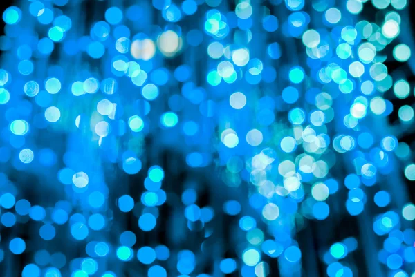 Azul LED luz bokeh desfoque fundo — Fotografia de Stock