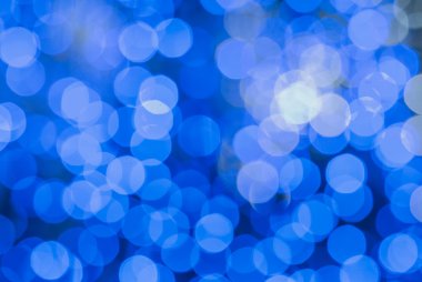 Mavi Led ışık bokeh odak arka plan