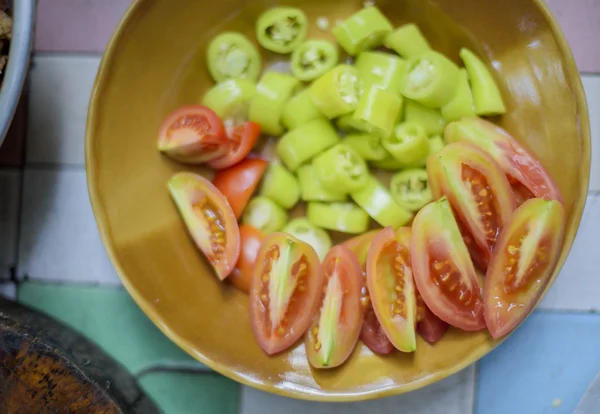 Vegetables preparing for cook — Stock Photo, Image