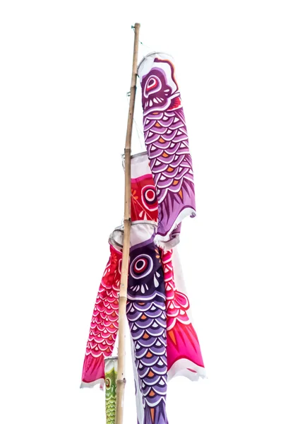 日本スタイルのフラグの鯉 — ストック写真
