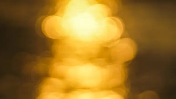 Defocated Van Zonsondergang Bokeh Licht Reflecteren Zee Surfen — Stockfoto