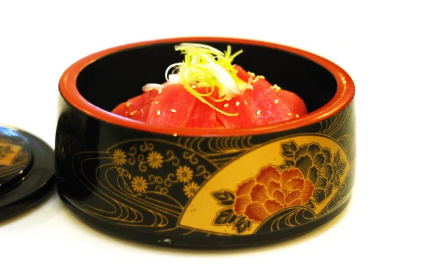 Rijst met vis in Japanse stijl — Stockfoto