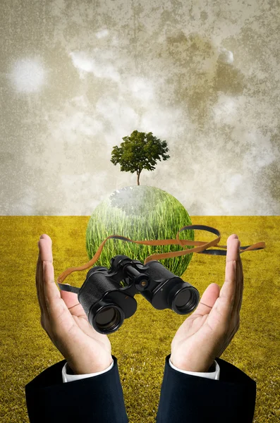 Future vision for save the earth concept — Stock Photo, Image