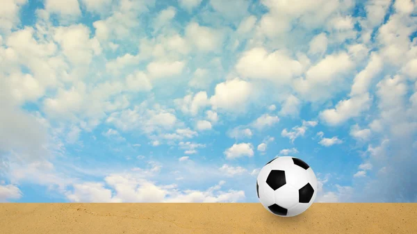 Jeu de football sur sable — Photo