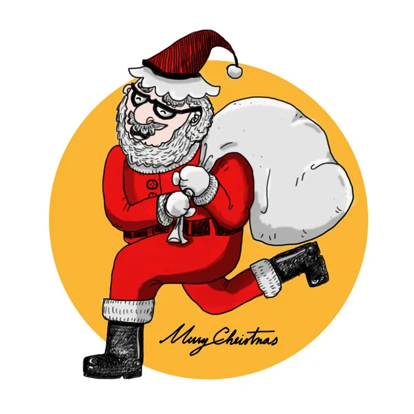 Weihnachtsmann-Illustration — Stockfoto