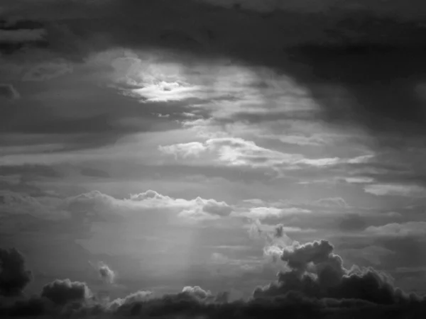 Sun light at cloudy sky — Stock Photo, Image