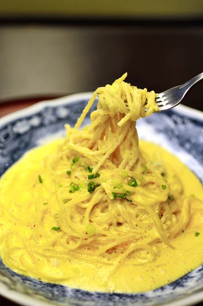 Carbonara spaghetti — Photo