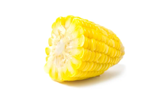 Boiled corn isolated on white — Stock Photo, Image