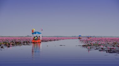 Udonthani, Tayland - 31 Ocak, turist tekne yolculuğu için bkz: PIN