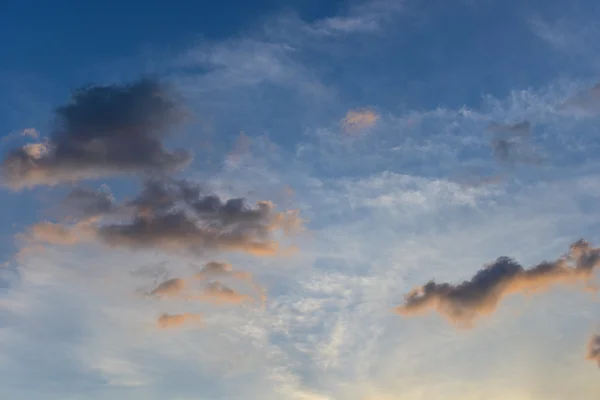 Nice cloud with sunset sky — Stock Photo, Image