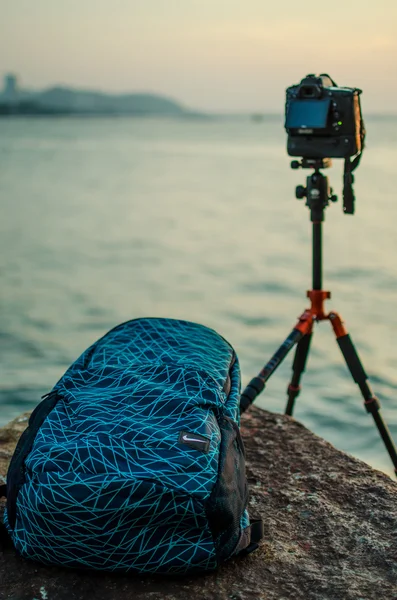 Nikotintasche neben dem Meer — Stockfoto