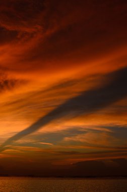 Deniz günbatımı gökyüzü