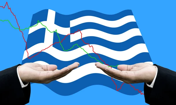 Creditors ask for pay dept, Financial Crisis in Greece concept — Stock Photo, Image