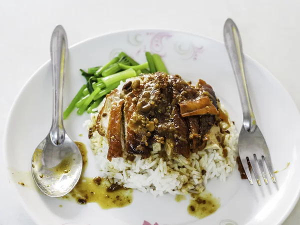 Arroz con pato asado —  Fotos de Stock