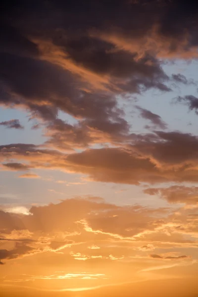 Sunset sky with clouds — Stock Photo, Image