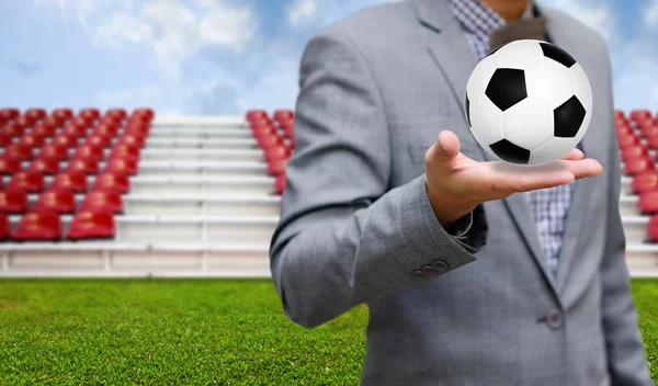 Concepto de negocio deportivo de fútbol —  Fotos de Stock