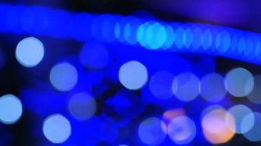 Renkli Led ışık bokeh odak arka plan