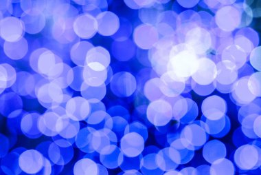 Mavi Led ışık bokeh odak arka plan