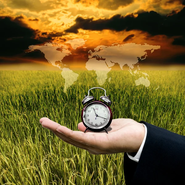 Time to sustainable business concept — Stock Photo, Image