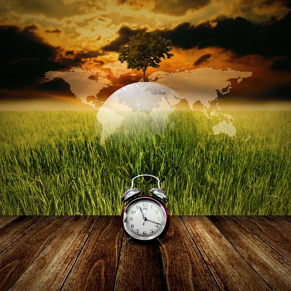 Time to sustainable concept — Stock Photo, Image