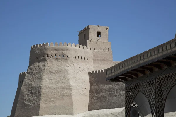 Uzbequistão, as muralhas da cidade velha — Fotografia de Stock