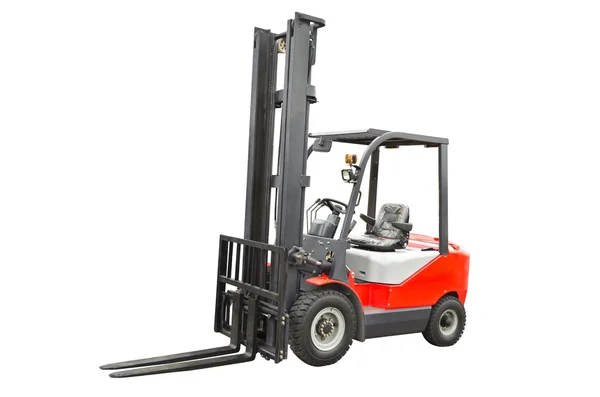 Forklift isolated on a white background Stock Photo