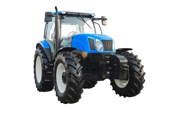 Modern Mezőgazdasági Traktor Elszigetelt Fehér Alapon — Stock Fotó