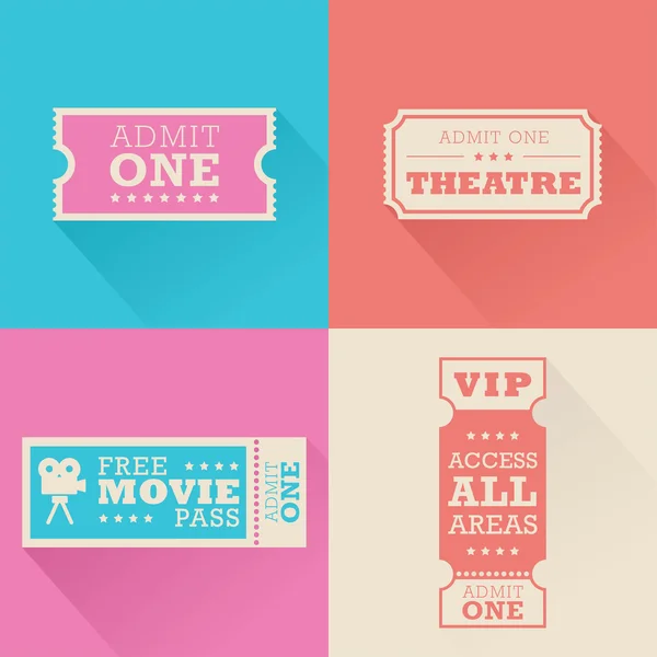 Entradas de película — Vector de stock